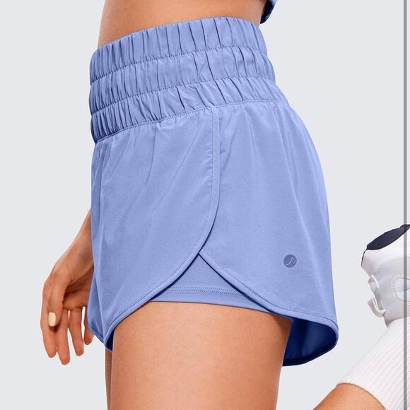 Pair of CRZ YOGA High Waisted Running Shorts - Picture 5 of 14